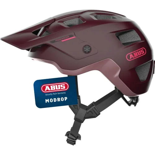ABUS MTB-Helm MoDrop - Robuster Fahrradhelm mit individueller Passform für Mountainbiker - Fahrradhelme: Robuster MTB-Helm mit hervorragender Belüftung und anpassbarem Verstellsystem, ideal für abenteuerliche Trails und Zopf-Träger:innen.