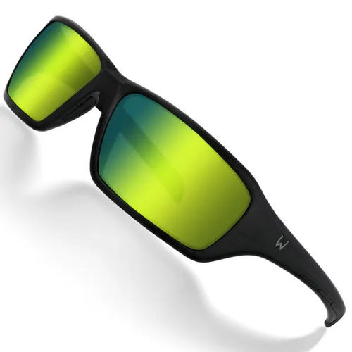 Westin W6 Sport 15 Matte Black Polarisationsbrille - Unisex Sonnenbrille mit polarisierten Polycarbonat-Gläsern für 100% UV-Schutz, ideal für aktive Outdoor-Aktivitäten.