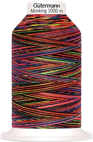Gütermann G715264-9842 Nähgarn, Polyester, 9842 Rot/Blau, 1000 m, meter