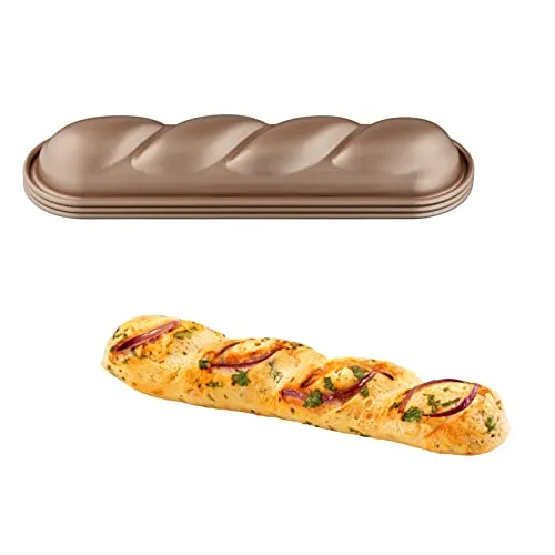 Set de 3 moules à torsade Tefal Creabake J3083S04 Cuivre et Gris