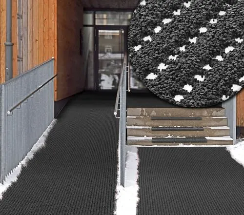 AntiRutsch Sicherheitsmatte PRO Basalt 1,20 x 0,50 Meter - Sicherheitsmatte für maximale Rutschfestigkeit (R13 geprüft) auf nassen und verschmutzten Böden. Ideal für Eingänge und Außenbereiche – witterungsbeständig und robust für ganzjährigen Einsatz.