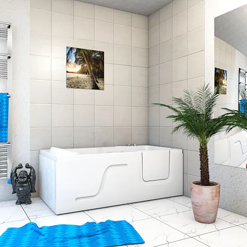 Whirlpool Seniorenwanne mit Tür S17-WP-L 150x75cm