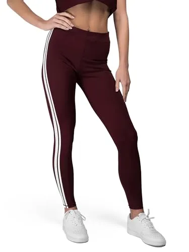 Lonsdale Frauen Leggings GARRABOST M, Oxblood/White - Stylische Leggings von Lonsdale mit figurbetonter Passform. Hergestellt aus hochwertigen Materialien für optimalen Tragekomfort und Bewegungsfreiheit.