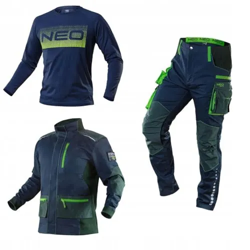 NEO TOOLS Herren Premium Arbeitshose Set mit Jacke Gr. XS-3XL