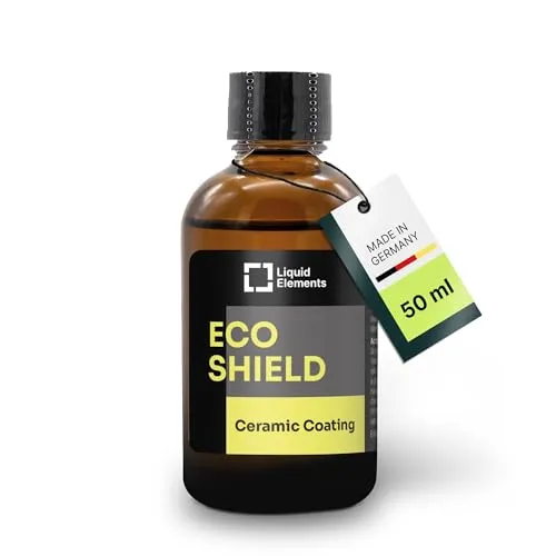 Keramikversiegulung Auto Eco Shield - Lackversiegelung Auto - Effektive Autopflege - Ceramic Coating Für Ihr Auto - erzeugt Tiefenglanz - Ceramic Versiegelung Auto - Kratzfest- 50 ml