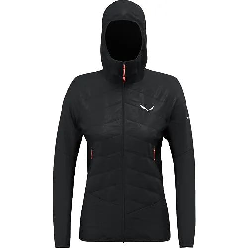 Salewa Ortles Hybrid Tirolwool Responsive Damen Tourenjacke - Schwarz - Größe 42 - Funktionsjacke mit Tirolwool für optimale Wärmeisolierung und Atmungsaktivität, perfekt für anspruchsvolle Touren.
