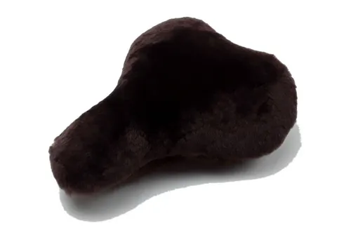 Reissner Lammfelle Sattelbezug Sattelbezug Fahrradsattel aus echtem Lammfell mit Webfellkranz FSB-C (1 St)