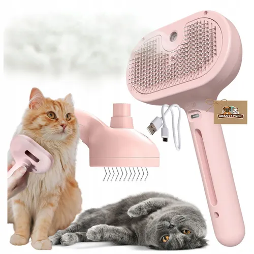 Selbstreinigende elektrische Dampfbürste für Katzen