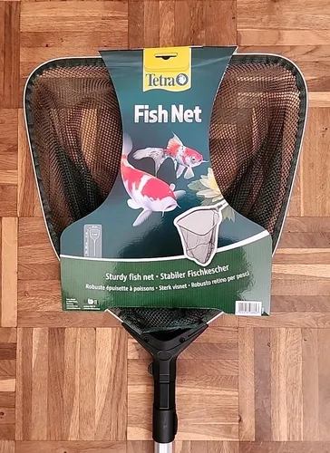 Tetra Pond Fischkescher Net Fish - Effektiver Fischkescher für Teiche, ideal zum einfachen Fangen und Entfernen von Fischen, Pflanzen und Schmutz.