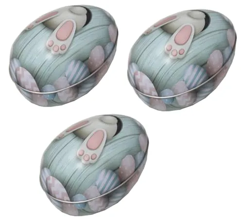 Osterei aus Metall zum Befüllen (3er Set)