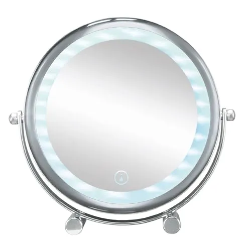 Kosmetikspiegel Bright Shorty mit Beleuchtung - Badezimmerspiegel mit integrierter Beleuchtung für optimale Lichtverhältnisse beim Schminken und Pflegen.