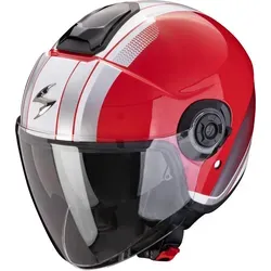 Scorpion EXO-CITY II 2 VEL rot-weiß Gr. L 58/59 - Motorradhelm mit Speedview™ Sonnenblende und langem Visier für optimale Sicht. Ideal für sicheres Fahren und hohen Komfort.