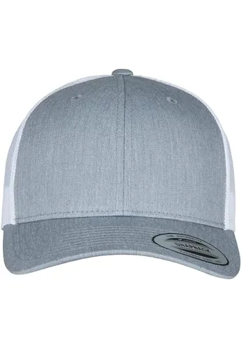 Flexfit Unisex Retro Trucker 2-Tone Baseballkappe, Heather/White, One Size