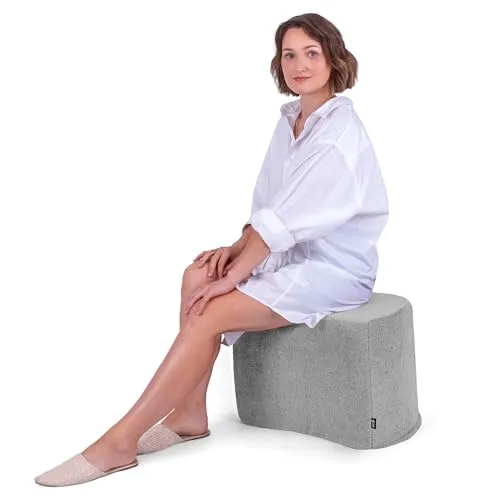 DreamRoots Bouclé Hocker 54x36x35 cm