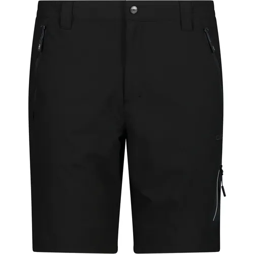 CMP MAN Bermuda nero (U901) 56 - Hochwertige Outdoor-Bermudashorts - Wanderhosen mit 4-Wege-Stretch und DRY-Funktion für optimalen Tragekomfort und Bewegungsfreiheit bei jeder Outdoor-Aktivität.