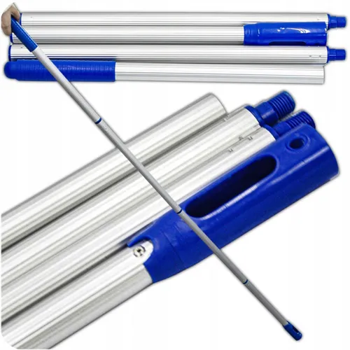 KRUMAD Teleskopstange 153 cm für Pool Kescher Bodensauger Aluminium Stange