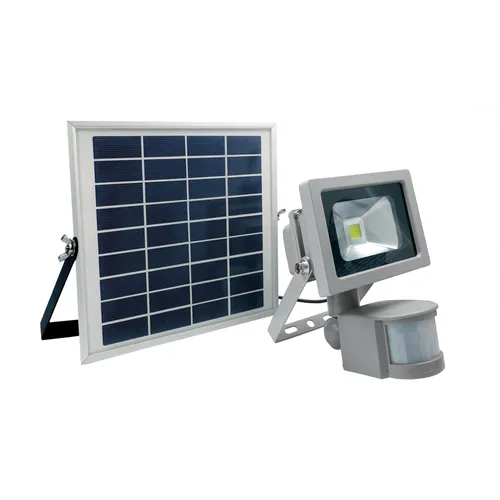 as – Schwabe SOLARLINE Solarstrahler mit Bewegungsmelder 10 W - Lampen für Garten & Einfahrt, spritzwassergeschützt IP44, mit 550 Lumen Helligkeit und 12 Meter Erfassungsbereich für maximale Sicherheit.