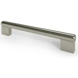 Ms Beschläge - Möbelgriff Stangengriff R18 Möbelbeschlag Edelstahl-optik Küchengriff Sockelgriff Lochabstand 160mm