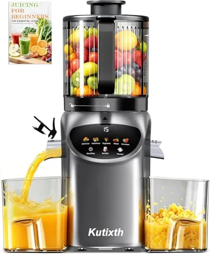 Kutixth 450W Slow Juicer mit 156mm Fütterungsrutsche