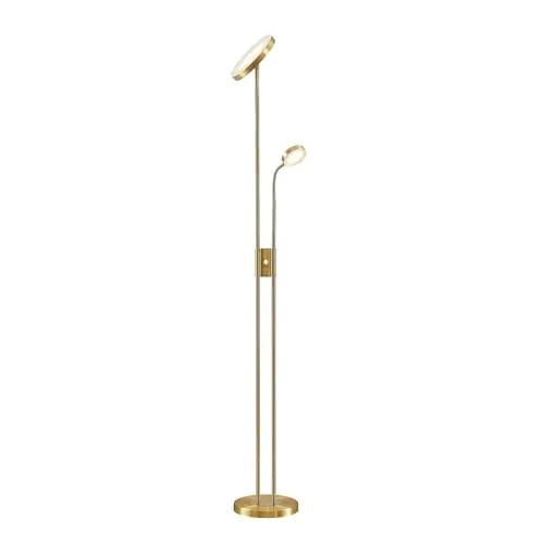 Lindby LED Stehlampe Seppa dimmbar in gold von Lindby