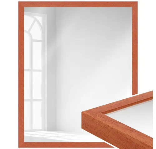 MendeFrames Spiegel Serie H960 – Kirschbaum 40x50 cm - Moderner Holzrahmen-Spiegel in Kirschbaumoptik, ideal für jedes Zimmer. Mit einer Leistenbreite von 2 cm und praktischer Aufhängung, bringt er Stil und Funktionalität in Ihr Zuhause.