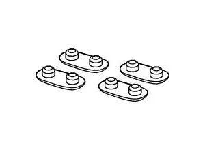 Tece one WC-Sitz Auflagepuffer (4 Stück) 9820423