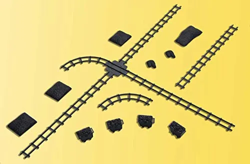 Kibri 39853 - H0 Kohlewagen Deko-Set, Weiche, Schien