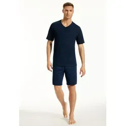 Uncover by Schiesser Herren Pyjama Kort Schlafanzug kurz, Nachtblau, 54 EU - Schlafanzüge für Herren, perfekter Tragekomfort durch hautfreundliches Material und modische Farben für entspannte Nächte.