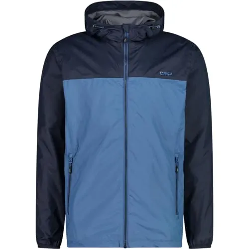 CMP Herren Regenjacke mit Kapuze, Staubiges Blau, Größe 56 - Die CMP Regenjacke mit Kapuze ist ideal für verschiedene Outdoor-Aktivitäten. Sie bietet Schutz bei wechselhaftem Wetter und überzeugt durch ihre hohe Funktionalität und Bequemlichkeit.