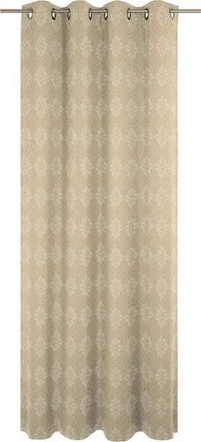 Adam Vorhang Romantic Puligny Light - Fertiggardinen aus 100 % GOTS-zertifizierter Bio-Baumwolle, blickdicht und mit romantischem Ornamentdesign – ideal für ein gesundes Wohnklima.