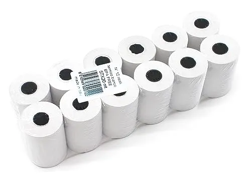EC Thermal Paper Rolls 57mm x 20M x 12mm