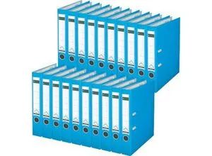 LEITZ® Ordner 1015, DIN A4, Rückenbreite 52 mm, 20 Stück, hellblau