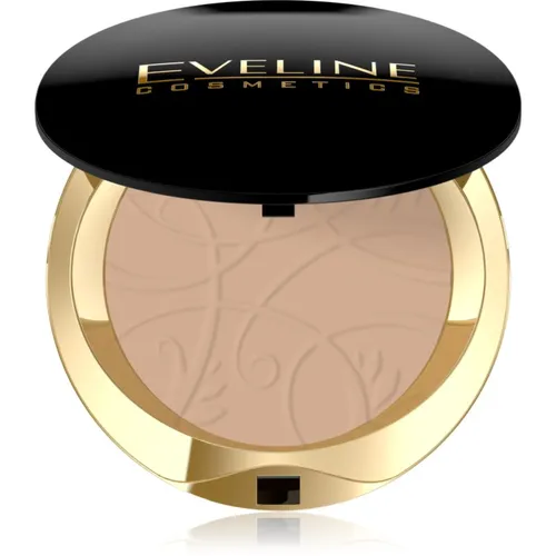 Eveline Cosmetics Celebrities Beauty Powder No 023 Sand - Luxuriöses Seidenmattes Finish mit Natürlichen Inhaltsstoffen für Makellose Haut