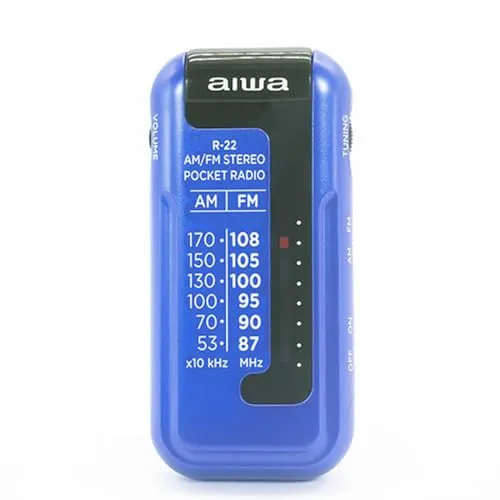 Aiwa Tragbares AM/FM-Radio in Blau