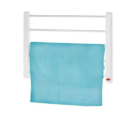 Jocca Elektrischer Handtuchheizkörper 65W, 60 x 44 cm, Wandmontage, Weiß