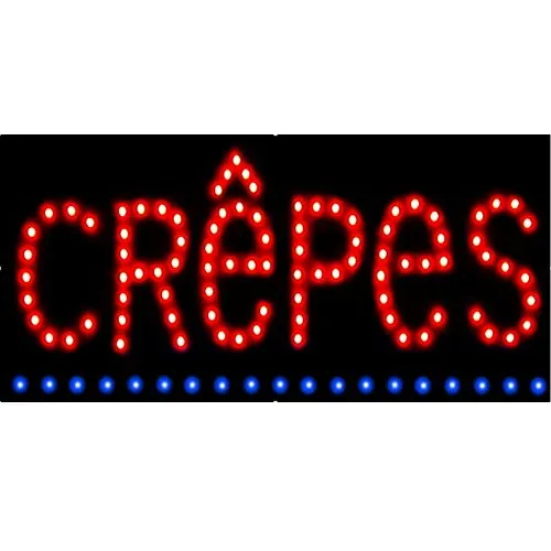 LED Schild CREPES