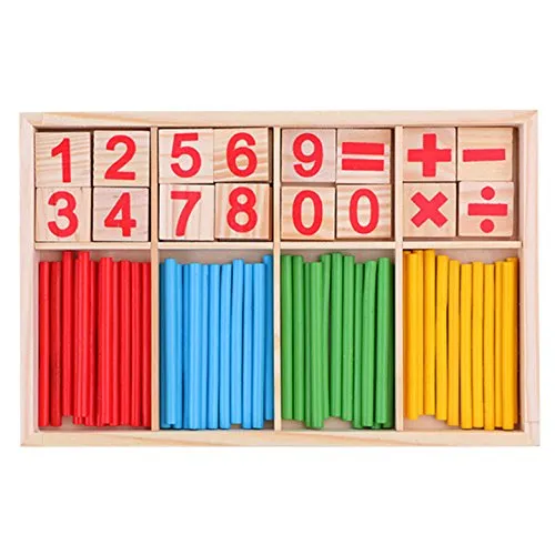 OFKPO Kinder Mathe Spielzeug aus Holz,Mathematik Zahlen Ausbildung Spiel
