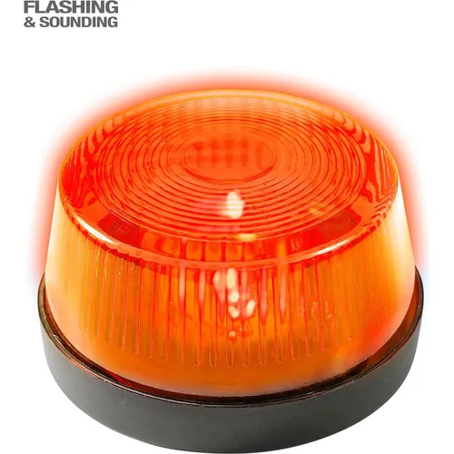 Widmann Oranges blinkendes Warnlicht mit Sirene 7x4cm (8182)