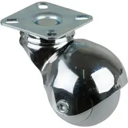 BS Rollen Lenkrolle F60 mit Platte, Ø 50 B 50mm, 30kg Gummi