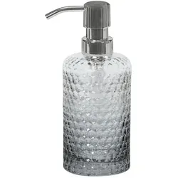 Kleine Wolke Seifenspender Anthrazit - Eleganter Seifenspender aus Glas in Anthrazit, mit praktischer Kunststoffpumpe. Ideal für stilvolle Badaccessoires und Waschplatzzubehör.