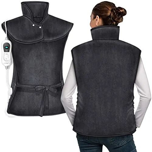 sinnlein Heizkissen 60x85cm - Elektrisch für Rücken, Schulter & Nacken - Wärmekissen mit 3 Temperaturstufen und integrierter Abschaltautomatik für höchste Sicherheit, ideal für kalte Tage und zur Linderung von Schmerzen.