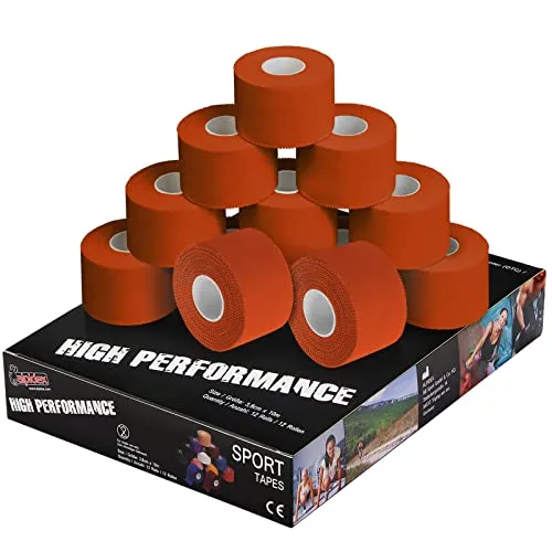 ALPIDEX 12 Rollen Sport Tape Set 3,8 cm x 10 m – Hautfreundliches Gelenk Tape - Praktisches Sport Tape Set in vielen Farben, ideal zur Stabilisierung von Gelenken und für verschiedene Sportarten. Hohe Klebekraft und einfach zu handhaben dank reißbarem Material.