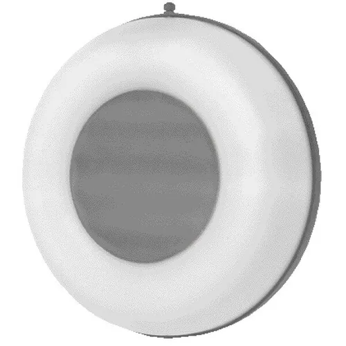 Alu Außenwandleuchte Deckenleuchte 27cm ORIGO silber 3331-SI Eco-Light