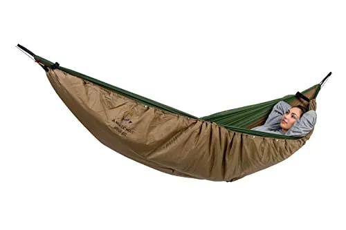 Underquilt-Poncho AZ-1030196, Camping-Hängematte braun - Hängematten & Hängestühle, vielseitiger Poncho für komfortable Wärme und Schutz beim Camping oder Outdoor-Aktivitäten