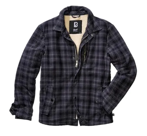 Brandit Classic Sherpa Jacket - Anthracite-Black, Größe XL - Funktionsjacken mit warmem Sherpa Innenfutter, ideal für kalte Tage. Praktische Brusttasche und zwei Einschubtaschen sorgen für zusätzlichen Komfort.