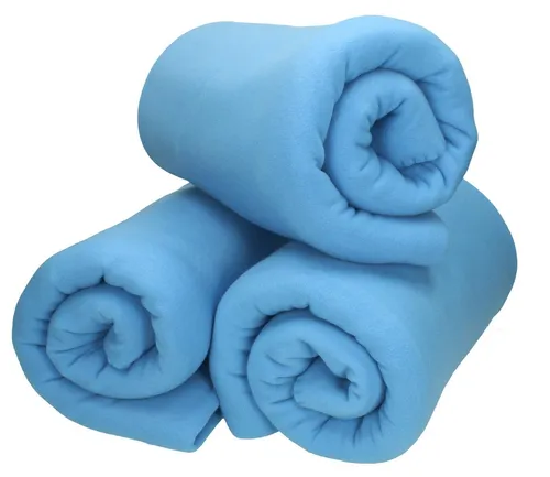 Wohndecke 3 Stück Fleecedecke Kuscheldecke Sofadecke Größe 130x170 cm, Betz, Qualität 180 g/m²