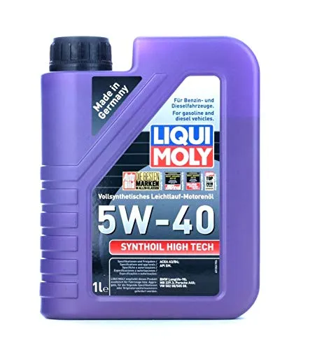 Liqui Moly Motoröl 5W-40 1L Synthoil High Tech Api Sn Acea A3/B4 Motorenöl