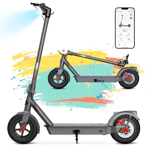 SISIGAD E Scooter 10 Zoll Elektroroller Erwachsene mit App, Electric Scooters 350W Motor 36V 10.4AH Batterie 20km/h Scooter elektrisch, E Roller Elektro Scooter mit Doppelbremse (Nein ABE)