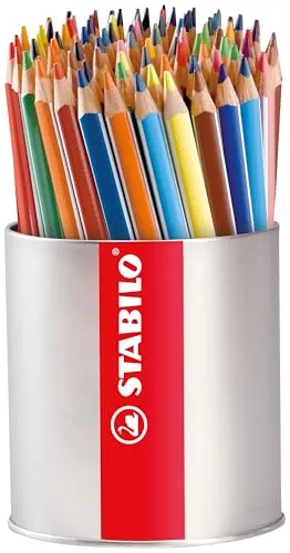 STABILO Dreikant-Buntstift Trio dick - 92er Display - Schreibutensilien mit ergonomischer Dreikantform für eine kindgerechte Handhabung. Intensive Farben und Minendurchmesser von 4,2 mm für kreatives Zeichnen.