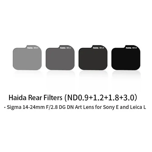 Produktbild Haida-Rückfilter-Set für Sigma 14-24 mm F/2,8 DG DN Art für Sony E/Leica L